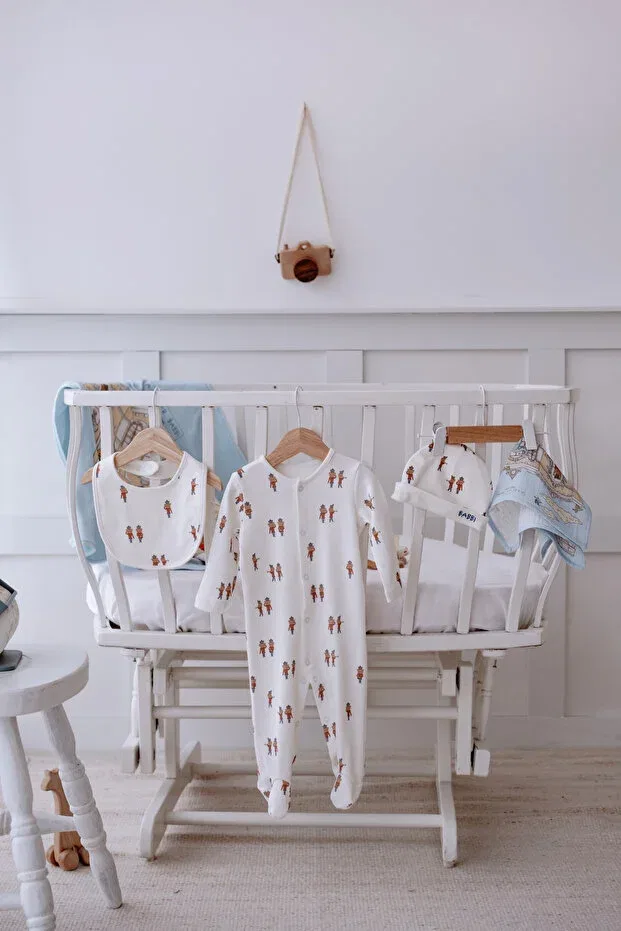 Детский комплект одежды для новорожденных хлопковый Tin Soldier Atelier Babbi, White — фото 4