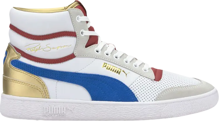 

Кроссовки Puma Ralph Sampson Mid Royal - White Red Dahlia, белый, Белый;синий, Кроссовки Puma Ralph Sampson Mid Royal - White Red Dahlia, белый