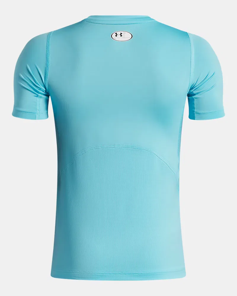 Футболка с коротким рукавом быстросохнущая HeatGear Armour UnderArmour, Fresco Blue/White — фото 2