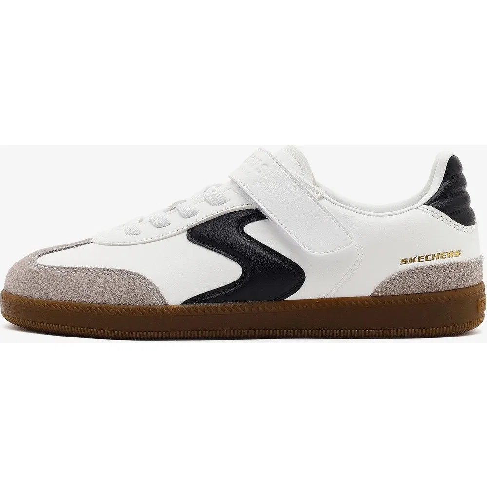 Детские кроссовки для мальчиков с амортизирующей стелькой Hotshot Varsity Team Skechers, White Black