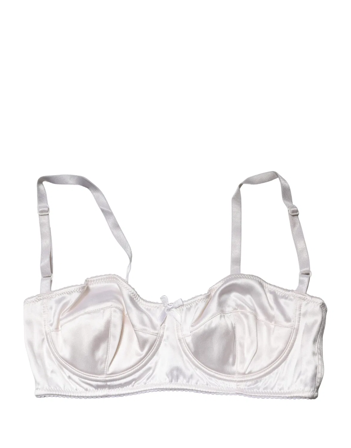 Женское бюстгальтер балконет с полупуш-ап чашками Semi-Pad Underwire Balconnet Bra Dolce & Gabbana, White — фото 4