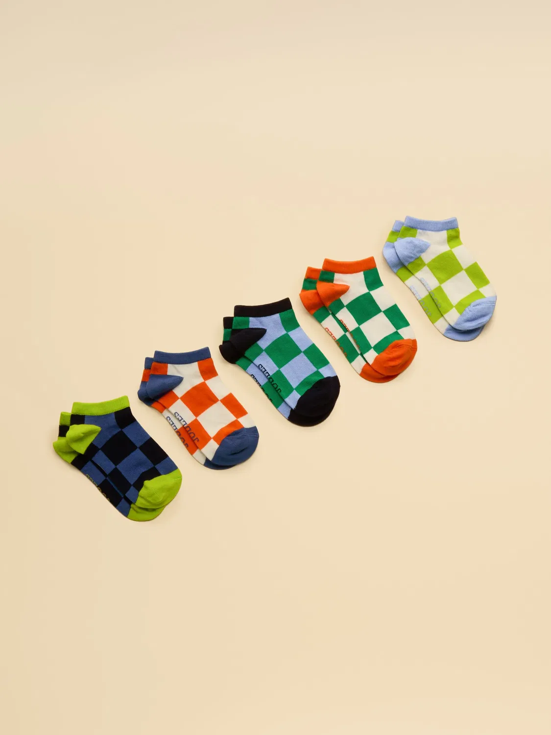 Носки Joules Kids' Rilla 5-Pack, мульти-шахматка