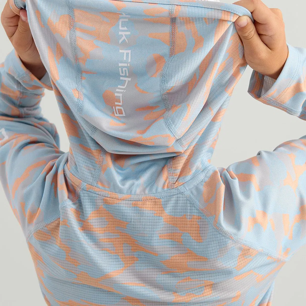 Детское худи с принтом Icon Printed Hoodie Huk, Coral Reef — фото 3