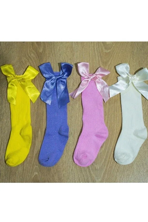 Детские носки для девочек с бантом Özkardeşler Baby, Multicolor