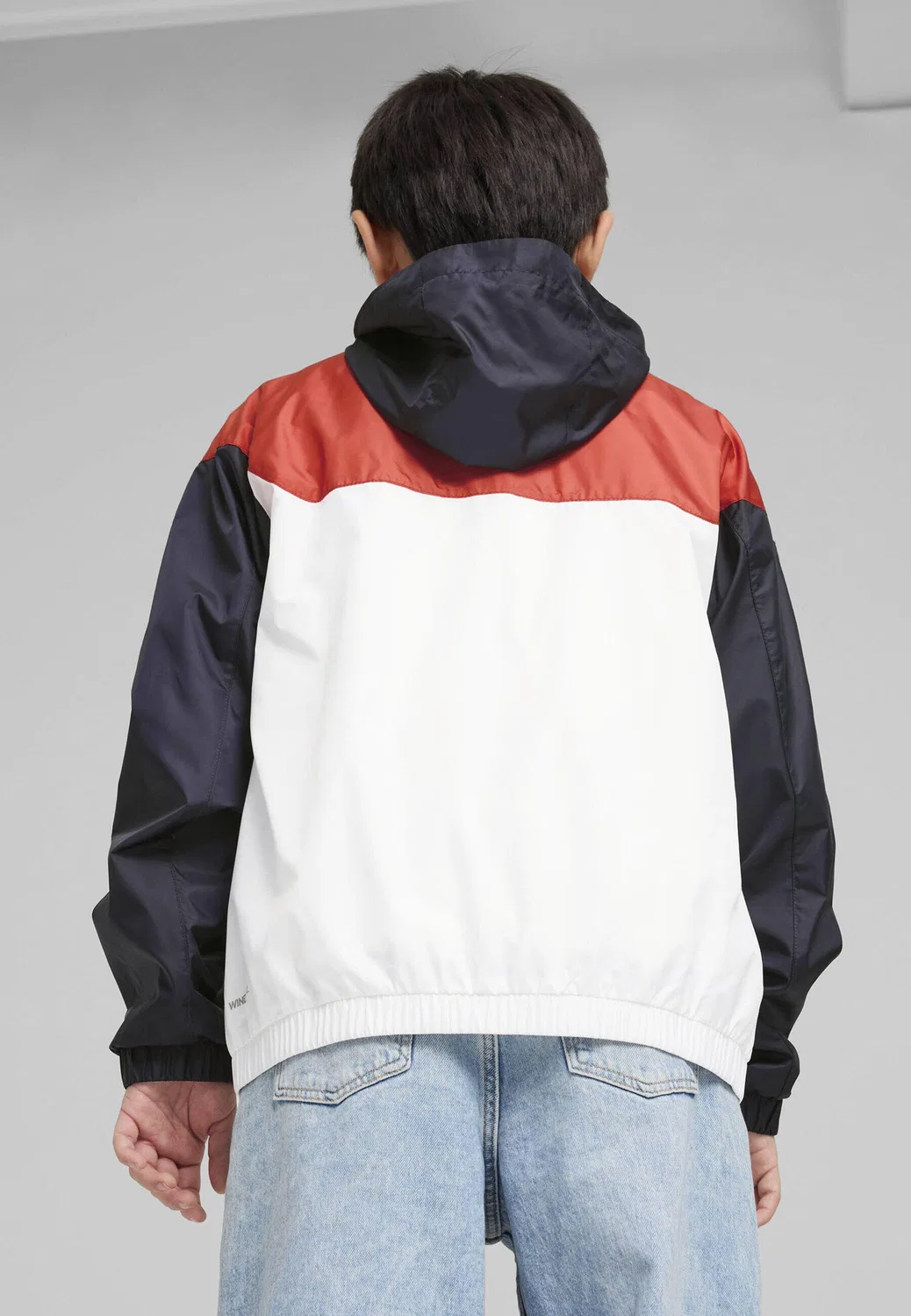 Детская ветровка с капюшоном Windjacke mit Meshfutter Puma, White