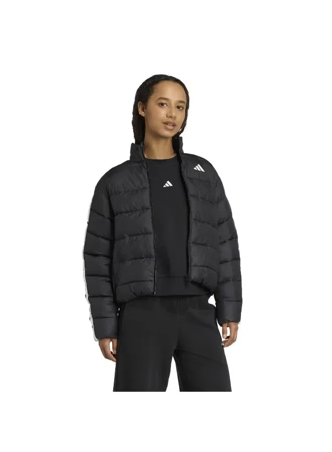 Куртка утепленная с синтетическим наполнителем Essentials Climawarm 3 Stripes Adidas, черный — фото 4