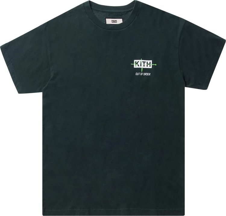 

Футболка Kith Out Of Order Tee 'Hunter Green', зеленый