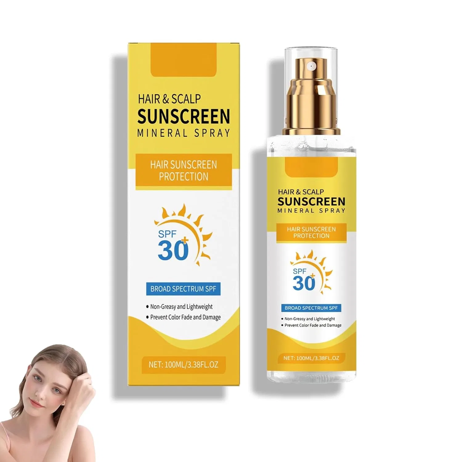 Спрей для защиты кожи головы от солнца SPF 30, 100 мл, Multicoloured Generisch