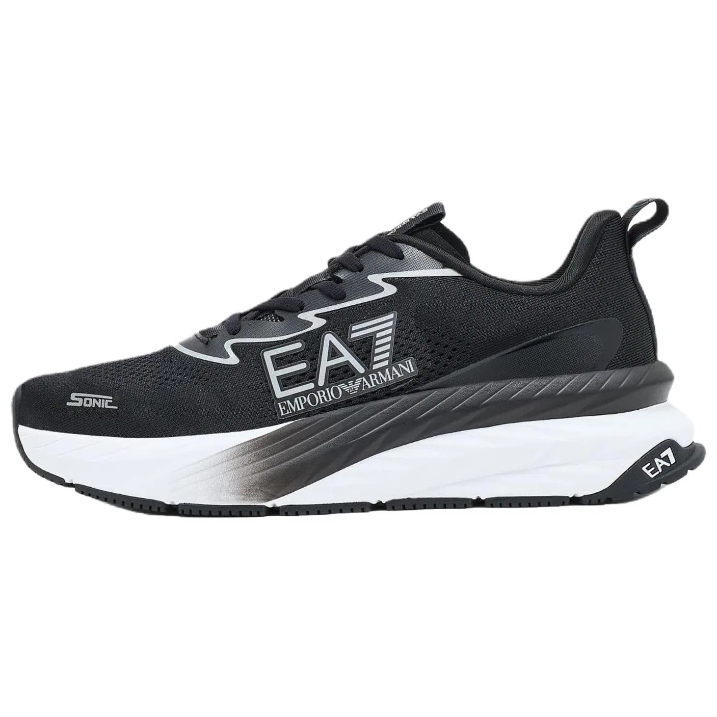 Кроссовки Детские с шнуровкой EMPORIO ARMANI EA7, Black