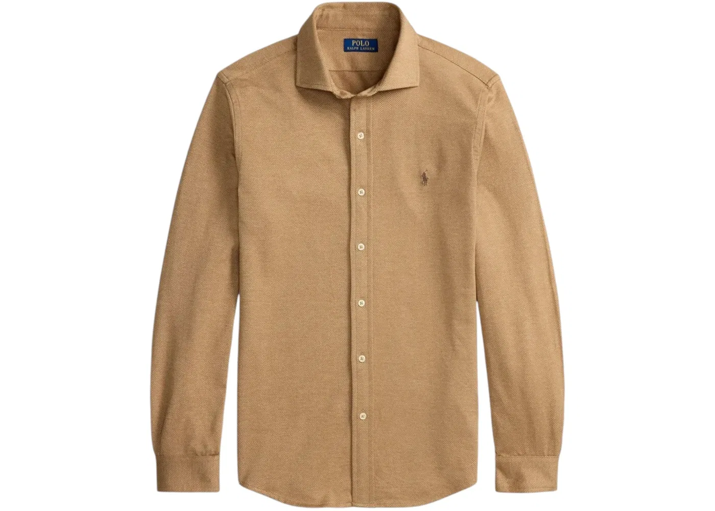 Мужская рубашка с длинным рукавом Shirt Polo Ralph Lauren, Classic Camel Heather Herringbone