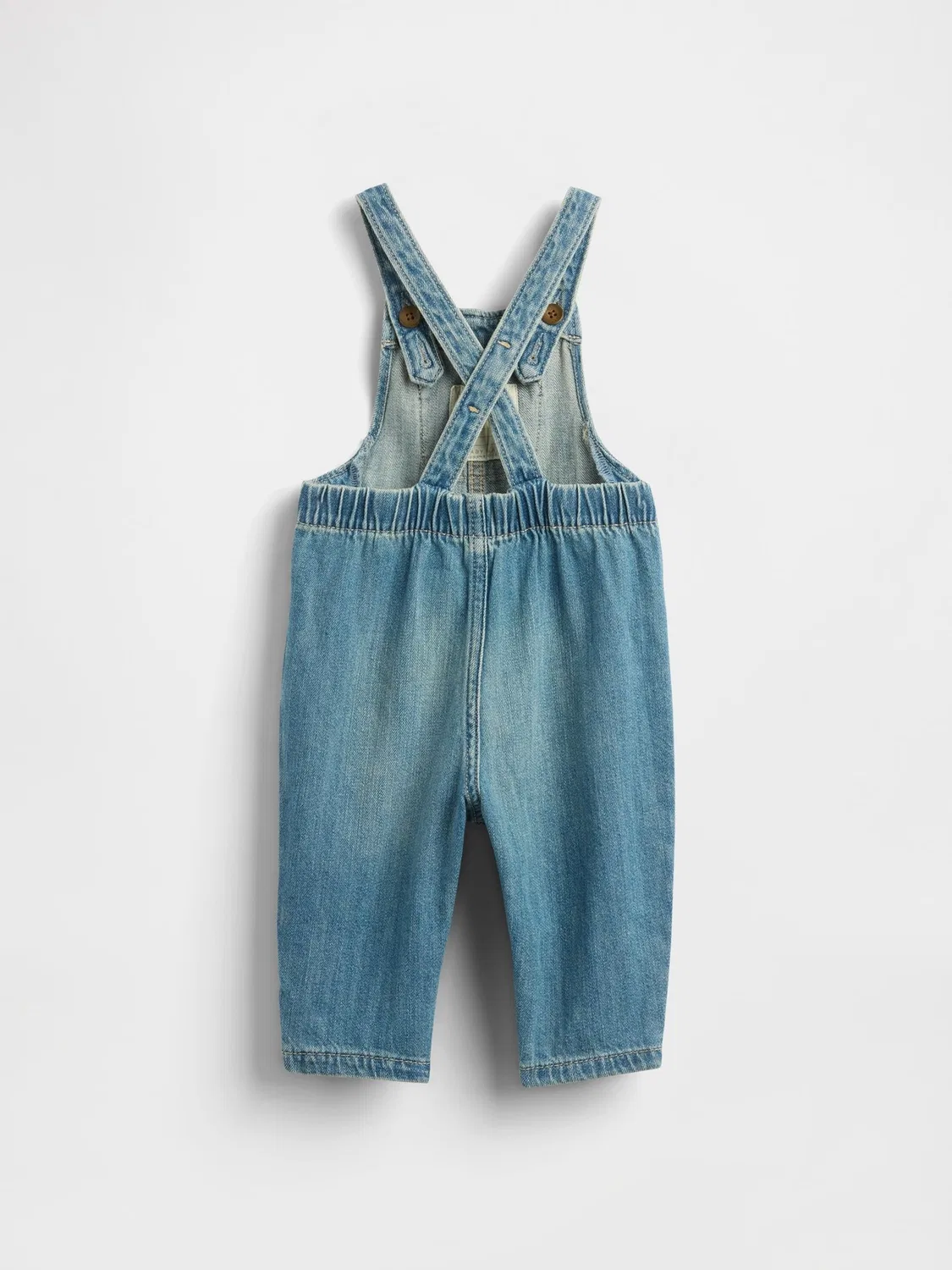 Комбинезон джинсовый Gap Medium Wash Denim Overall, средняя стирка — фото 2