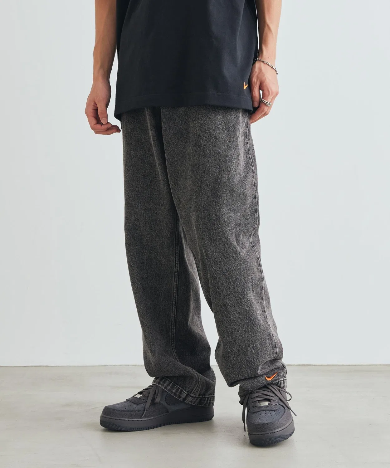 Мужские джинсы свободного кроя Your Message Here NIKE, Black