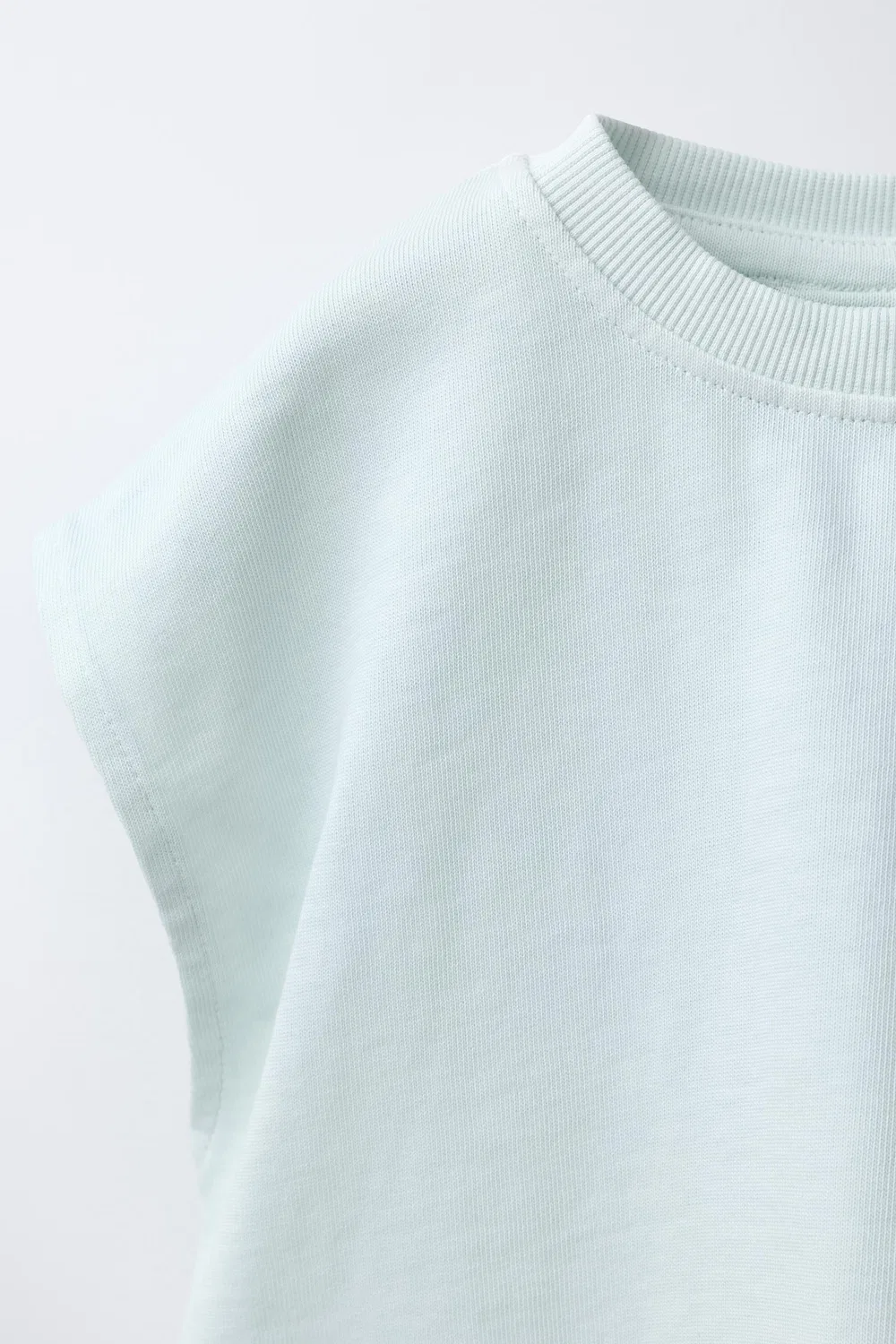 Простая футболка с этикеткой ZARA, Sea Green — фото 3