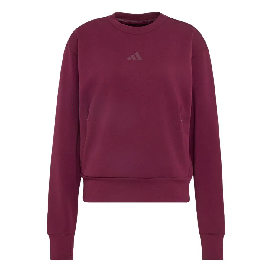 Спортивная толстовка ADIDAS PERFORMANCE «Designed For Training» винно-красного цвета
