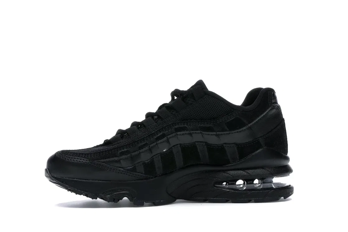Детские кроссовки Lifestyle с замшевым верхом Nike Air Max 95, Black/Black-Black — фото 3