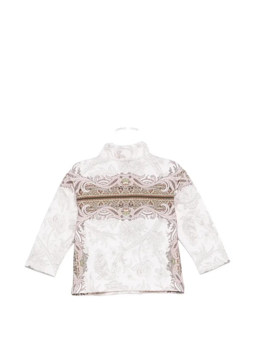 Худи с молнией на воротнике Etro Kids, бежевый — фото 2