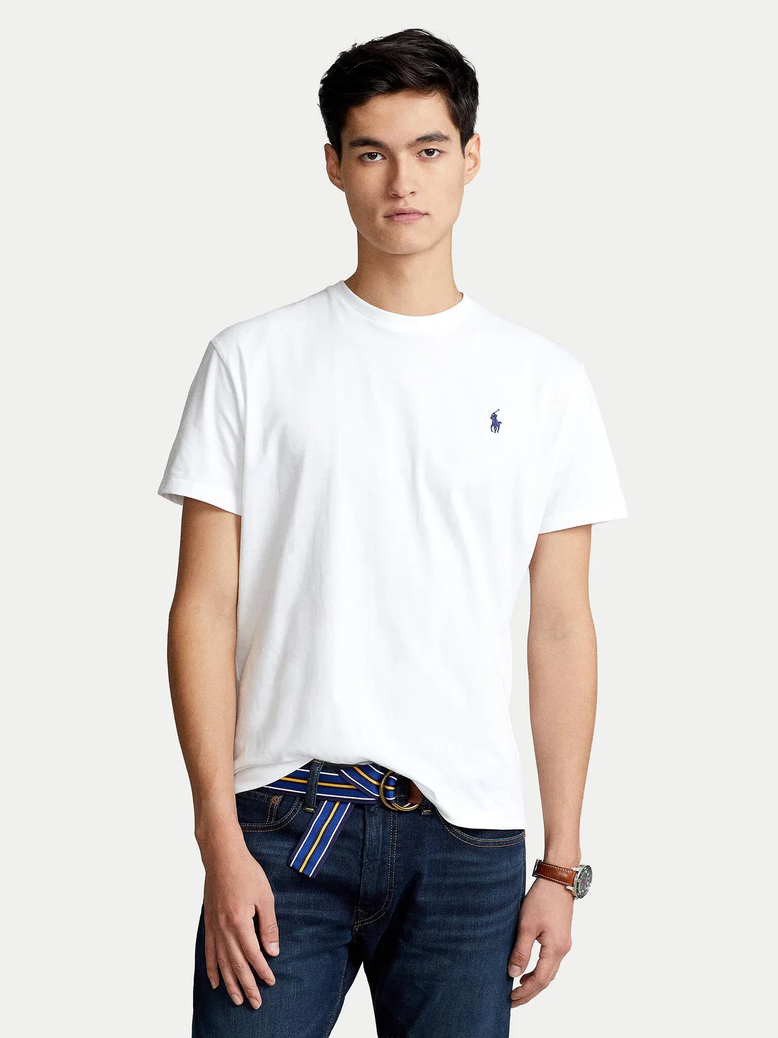 Мужская футболка классического кроя Polo Ralph Lauren, белый