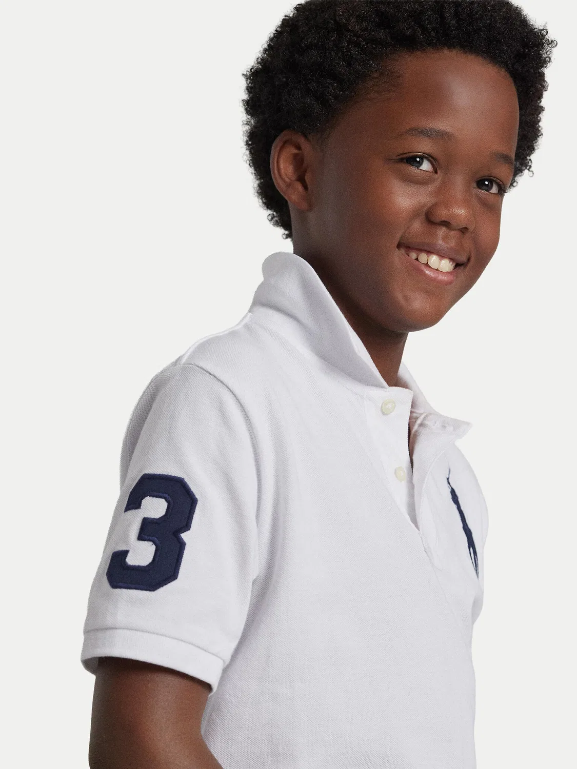 Поло стандартного кроя для мальчика Polo Ralph Lauren, белый — фото 4