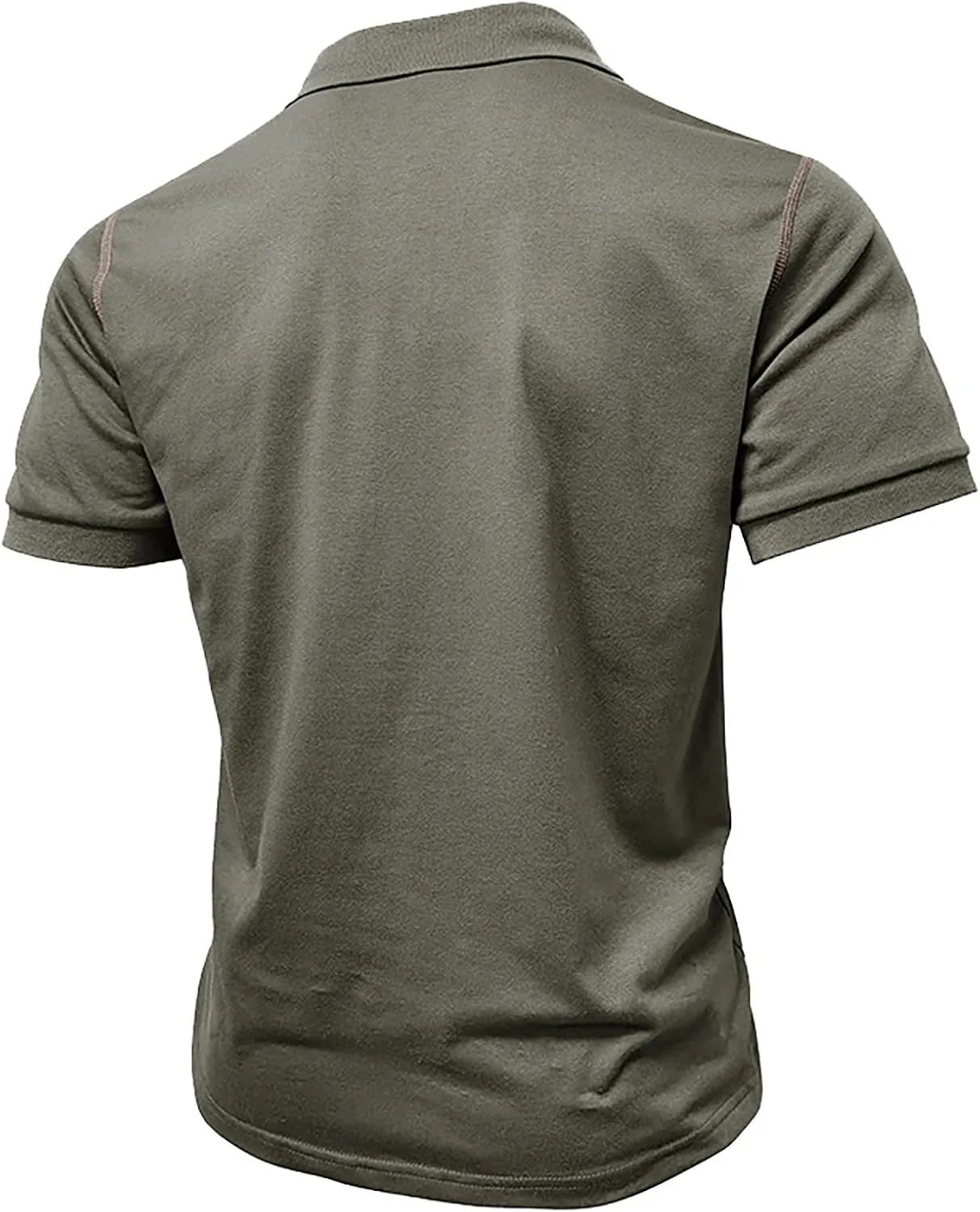 Мужская поло для гольфа с коротким рукавом и карманом, M-2XL — фото 4