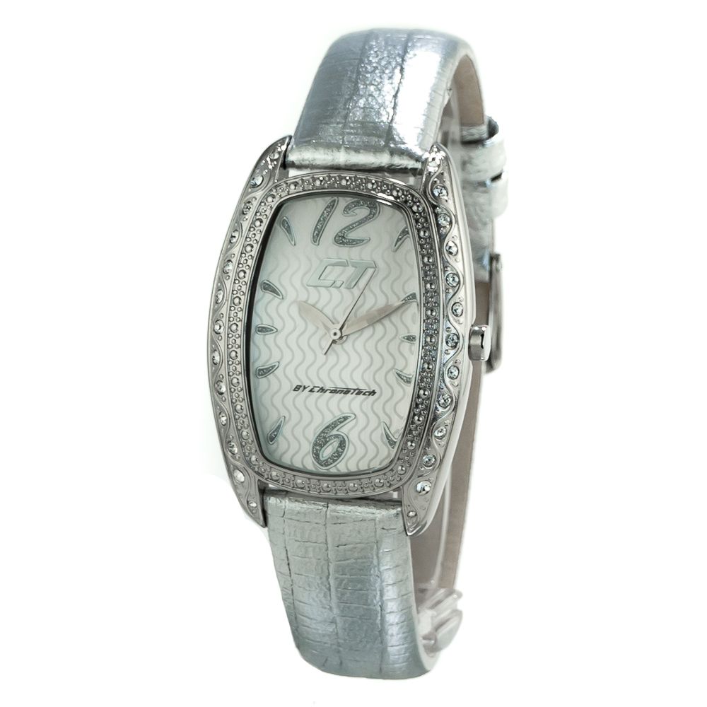 

Женские часы Chronotech Leather, серебряный