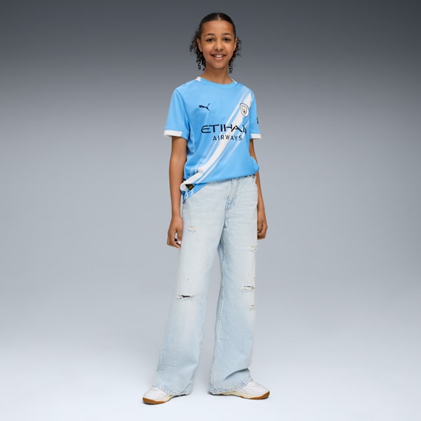 Футболка для больших детей Manchester City 25/26 Home Replica Puma, синий — фото 3