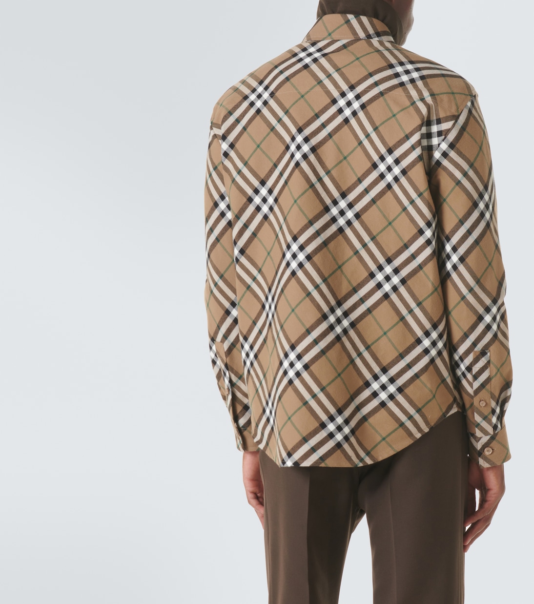 Рубашка Burberry Linden Ip Check хлопковая в клетку — фото 4