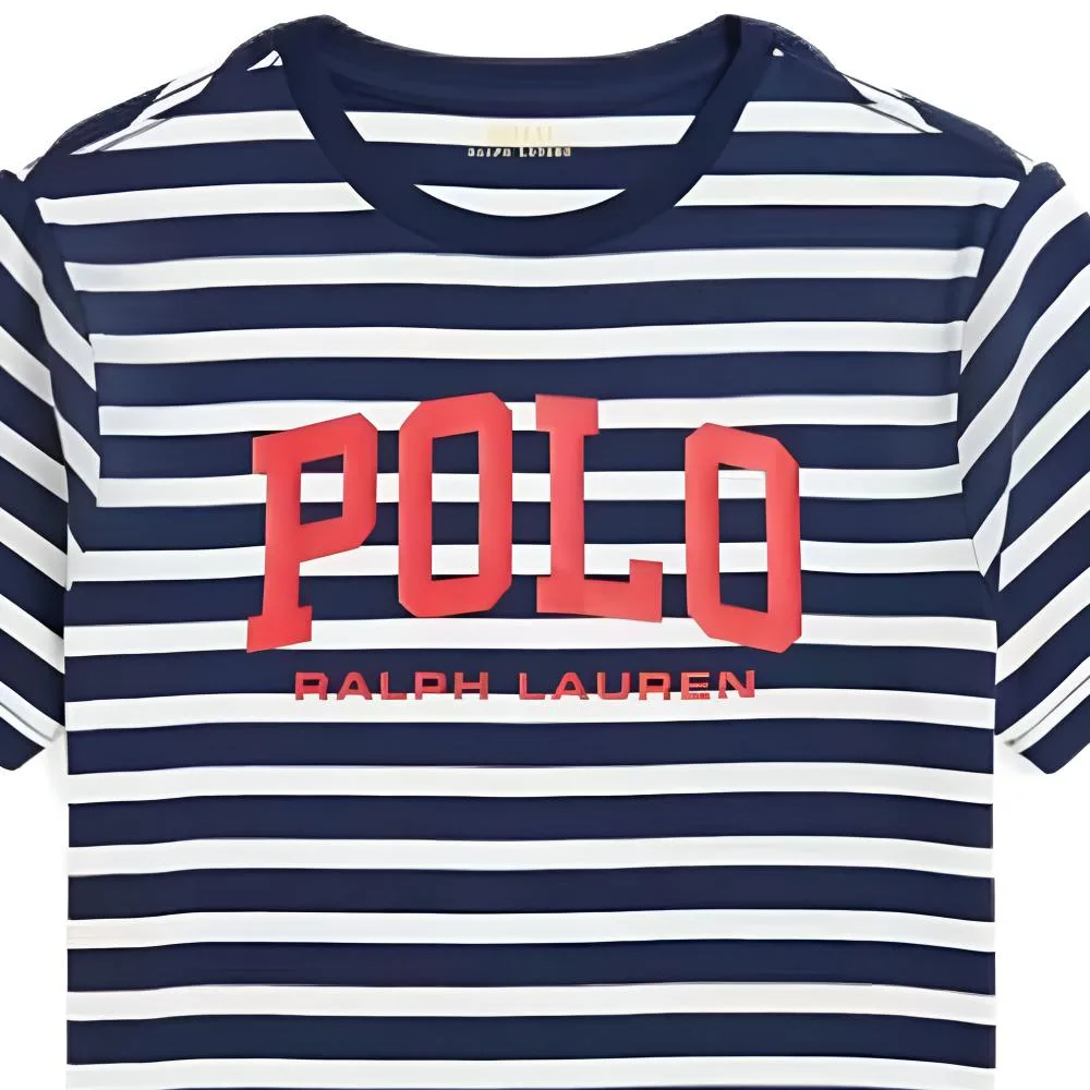 Polo Ralph Lauren Футболка SS25 Marine Blue детская — фото 4
