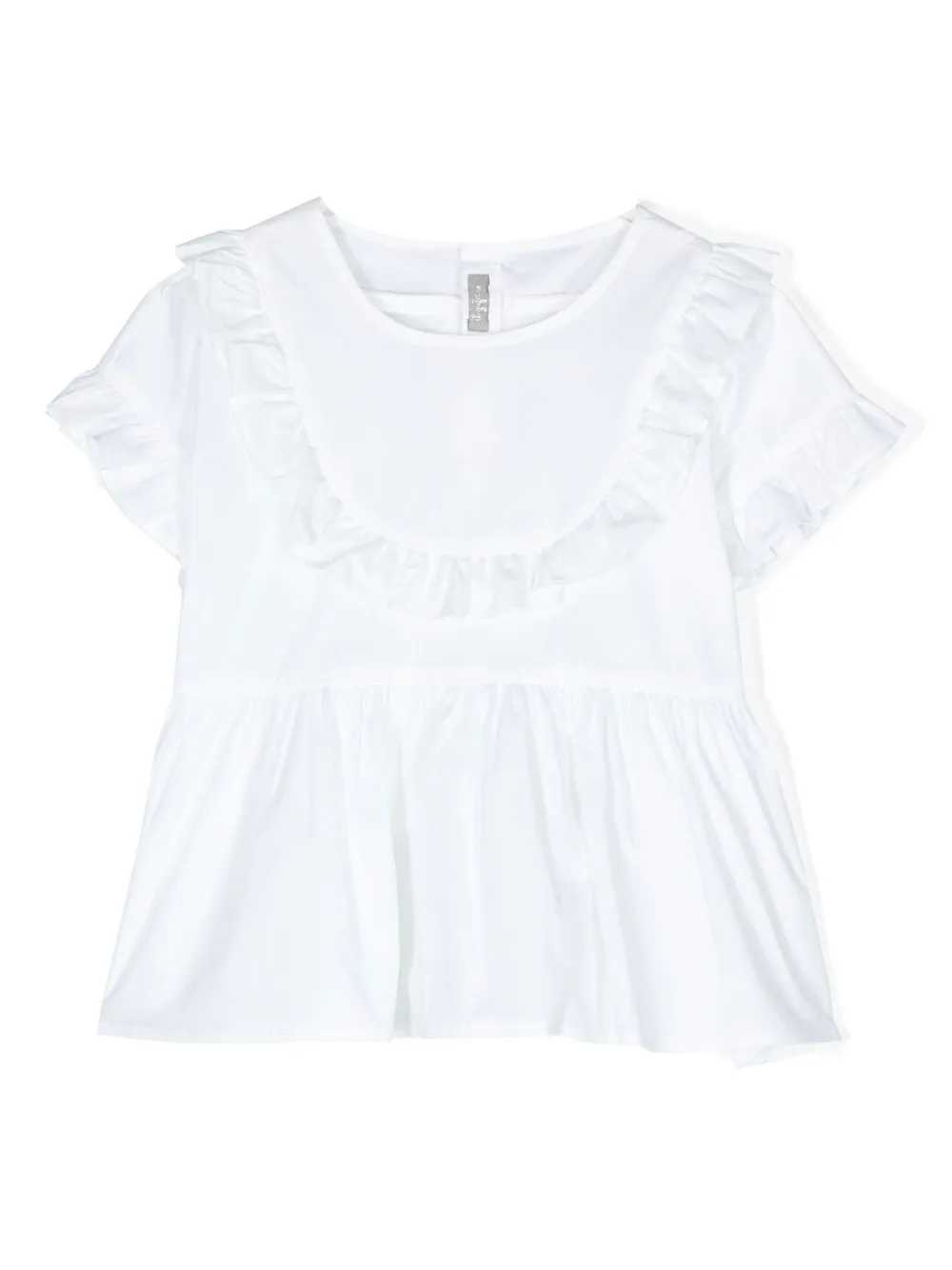 

Футболка с оборками Il Gufo, белый