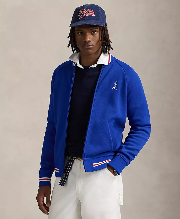

Толстовка Men's Double-Knit Bomber Jacket Polo Ralph Lauren, синий