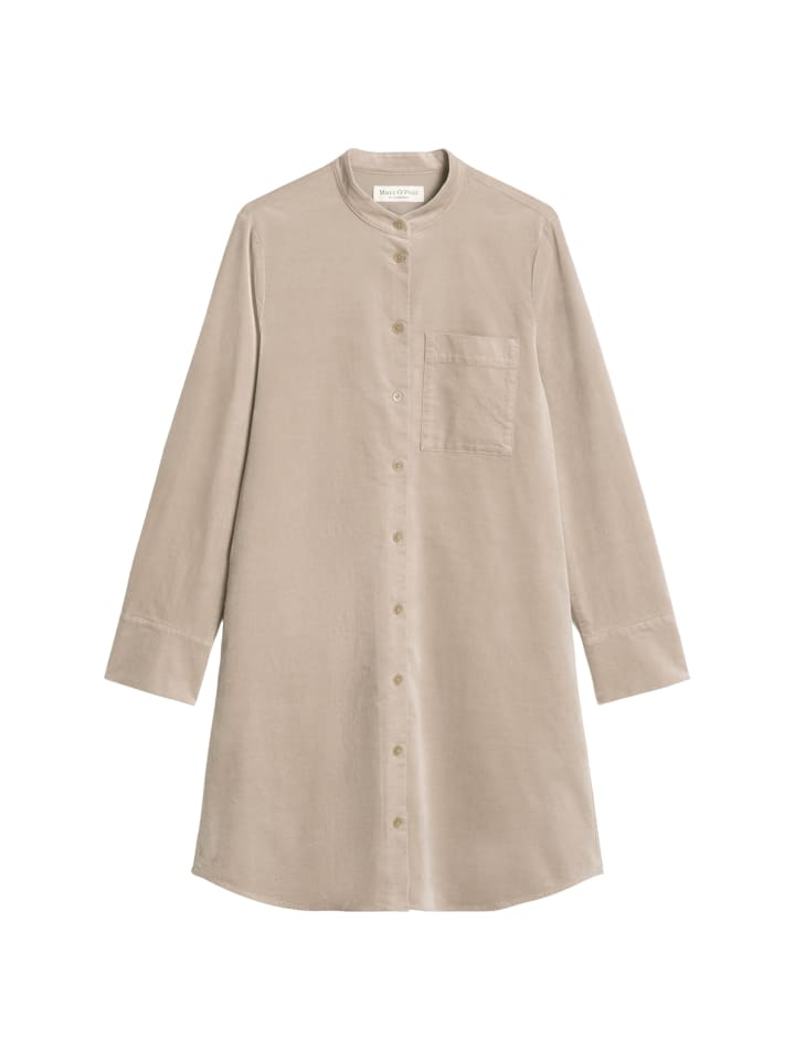 

Платье-рубашка из бархата, А-образного силуэта, в стиле Каслрок Marc O'Polo