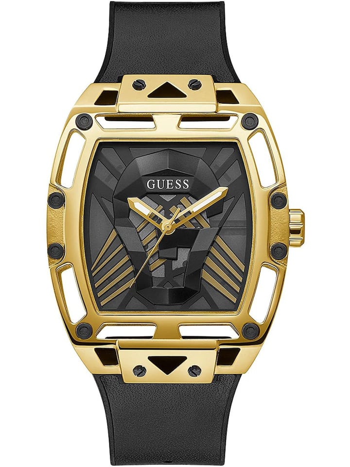 

Guess Легендарные наручные часы, золотисто-черные, 44 мм, черные