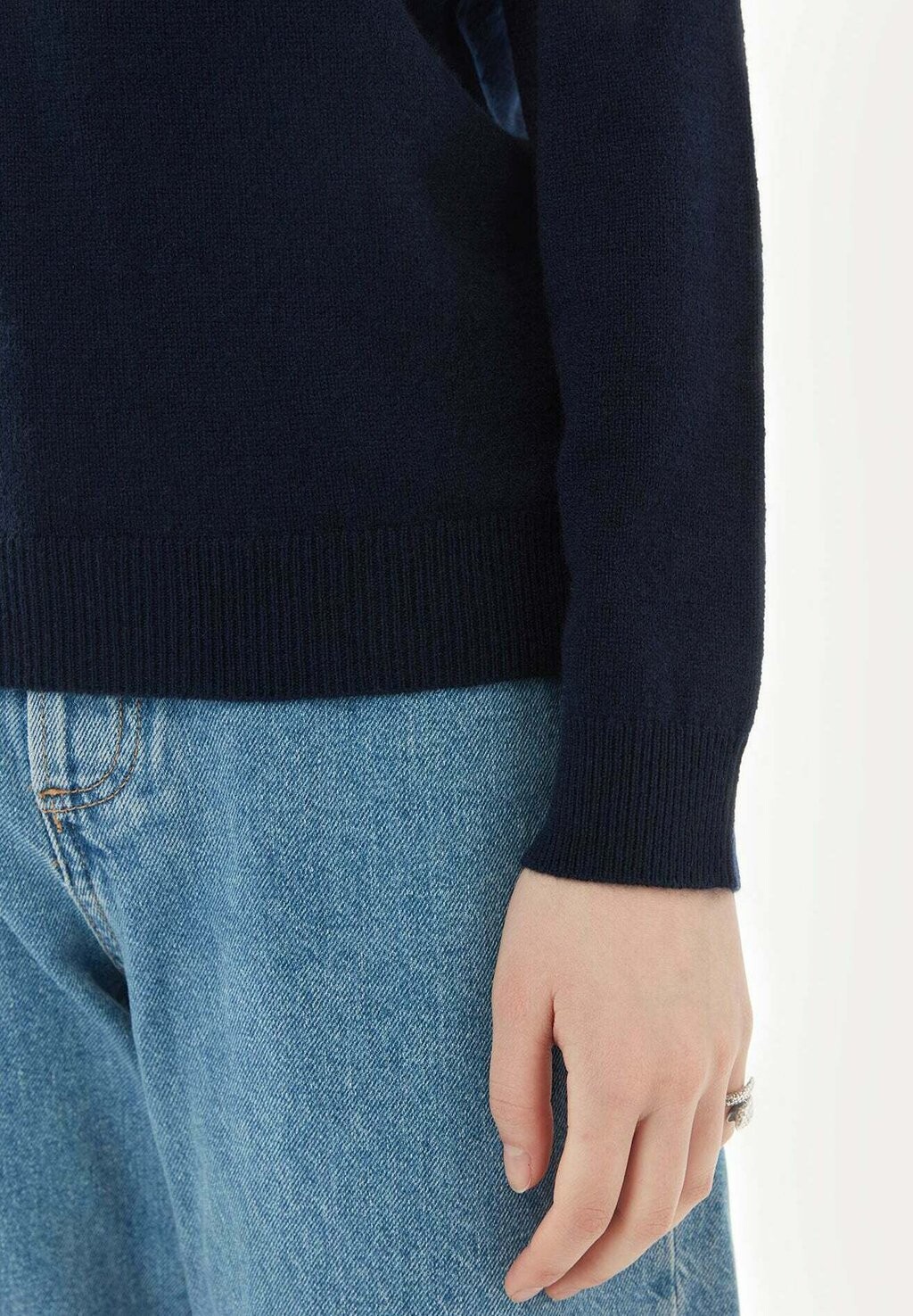 

Вязаный свитер Set GOBI Cashmere, темно-синий