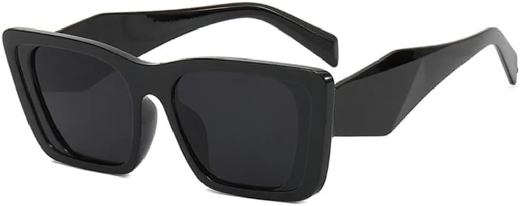 

Солнцезащитные очки с защитой от УФ-излучения UV400 | Легкая оправа в стиле панк конфетных цветов | Для женщин и мужчин, для занятий спортом на открытом воздухе и вождения DSVIGF, Black-black