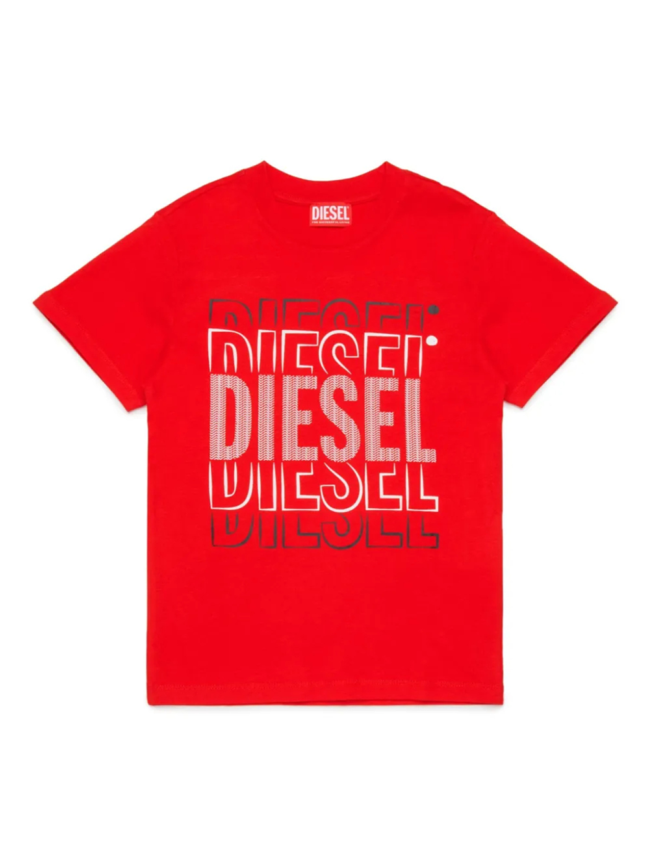 

Diesel Kids футболка с логотипом, красный