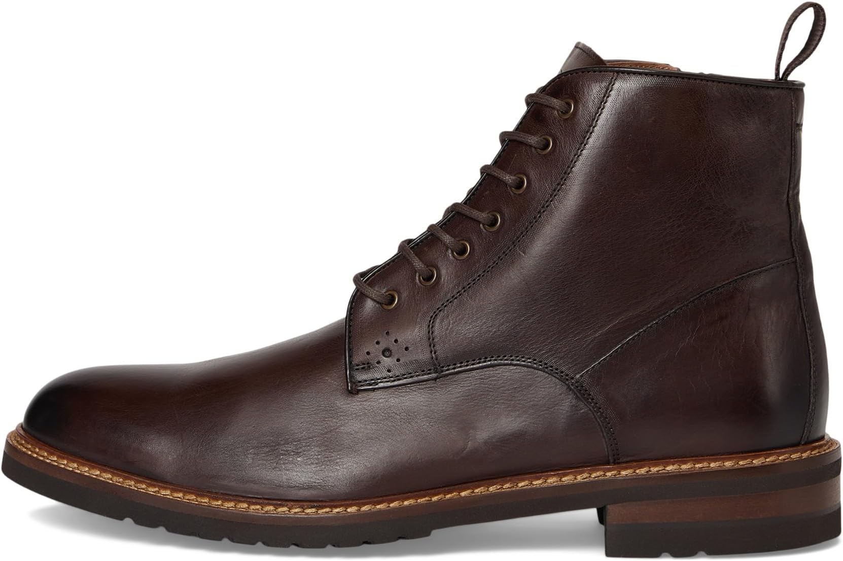 Ботинки Johnston & Murphy Collection Men's Hartford Plain Toe Boots, Dark Brown Italian Calfskin — фото 4