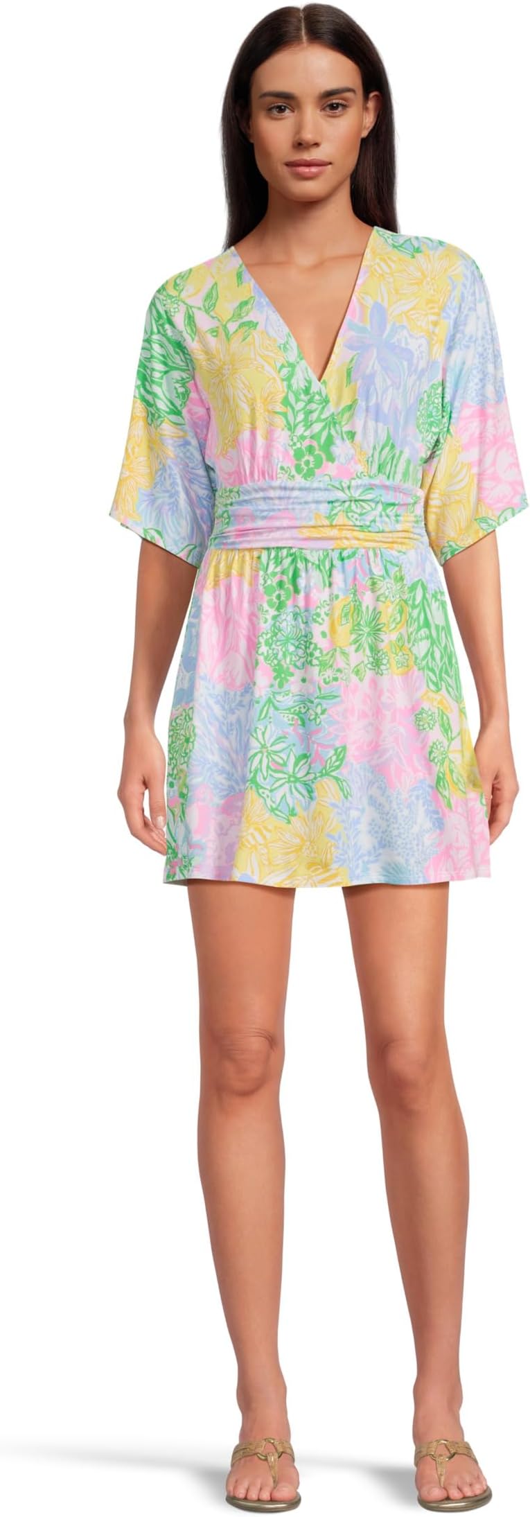 

Платье Lilly Pulitzer Parigi Skort Romper, Multi Bright Delight Patch