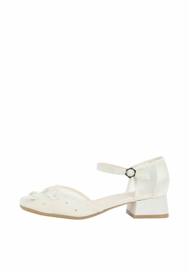 Балетки Lipsy Sequin floral ankle strap, белый