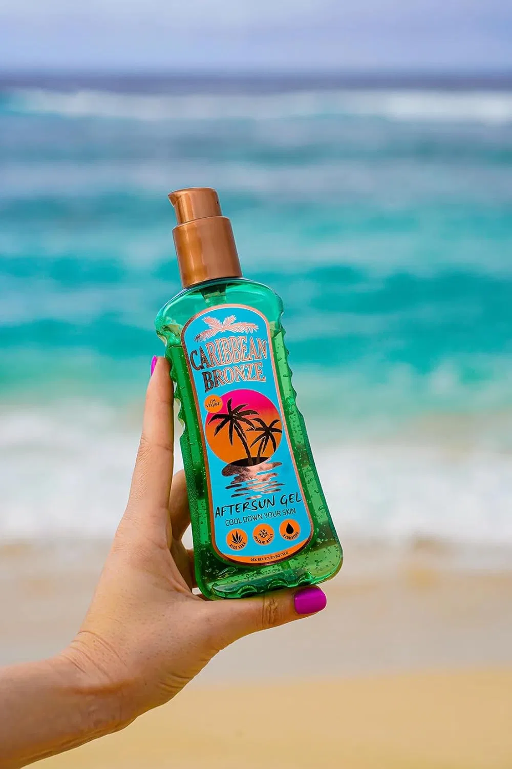 Увлажняющий гель после загара с алоэ вера Caribbean Bronze Aftersun Gel Osoretail — фото 4