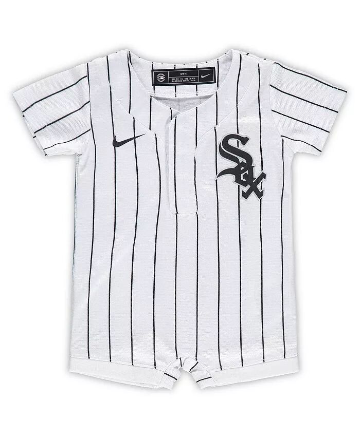 

Белый комбинезон Chicago White Sox Official Jersey для новорожденных и младенцев, мальчиков и девочек Nike