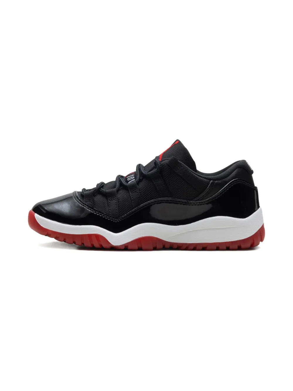 Кроссовки Air Jordan 11 Retro Low PS Bred Black/Varsity Red/White Jordan Kids, черный — фото 4