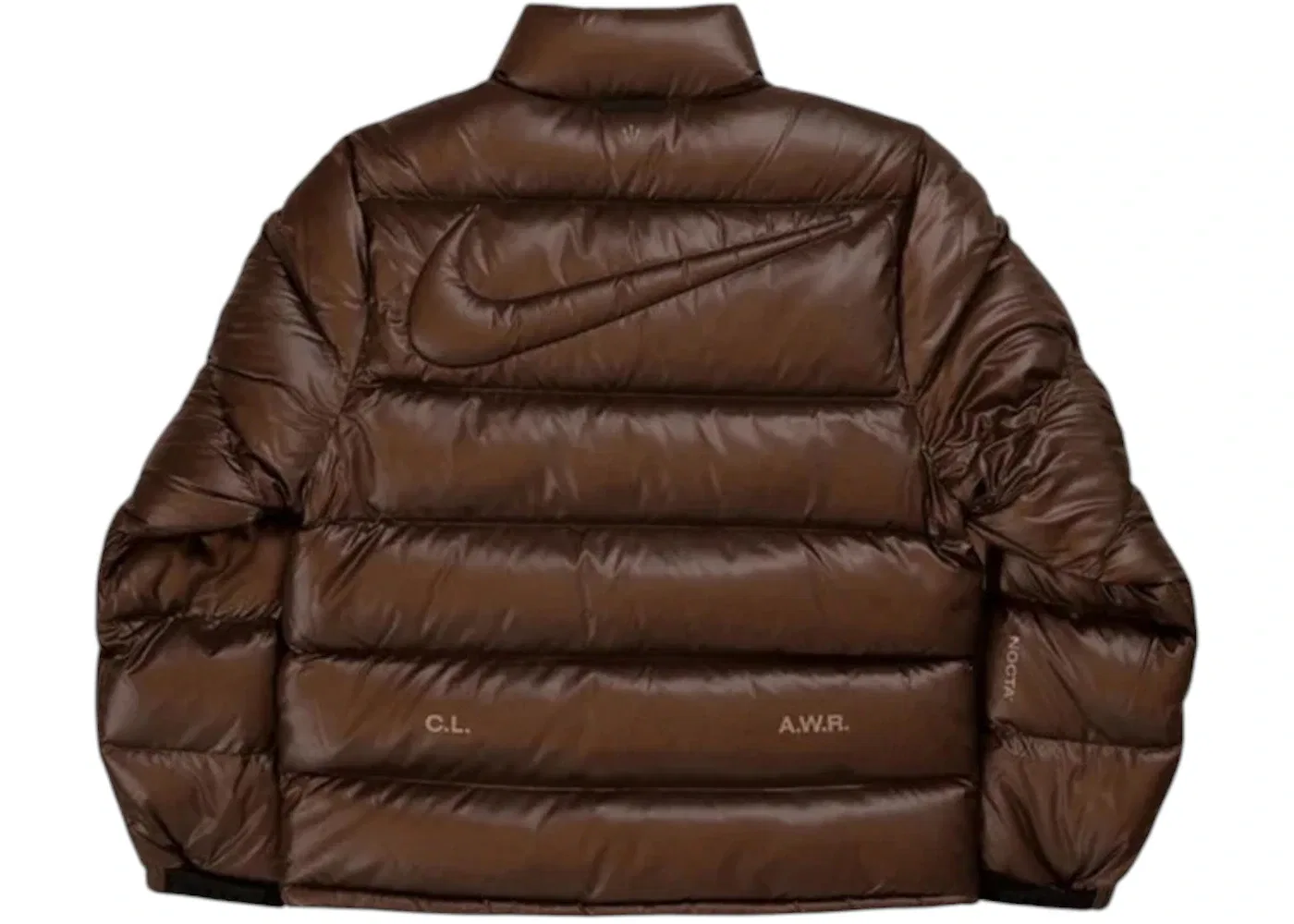 Унисекс пуховик с принтом Nike x NOCTA Sunset Puffer Jacket (Asia Sizing), Baroque Brown/Olive Grey — фото 2