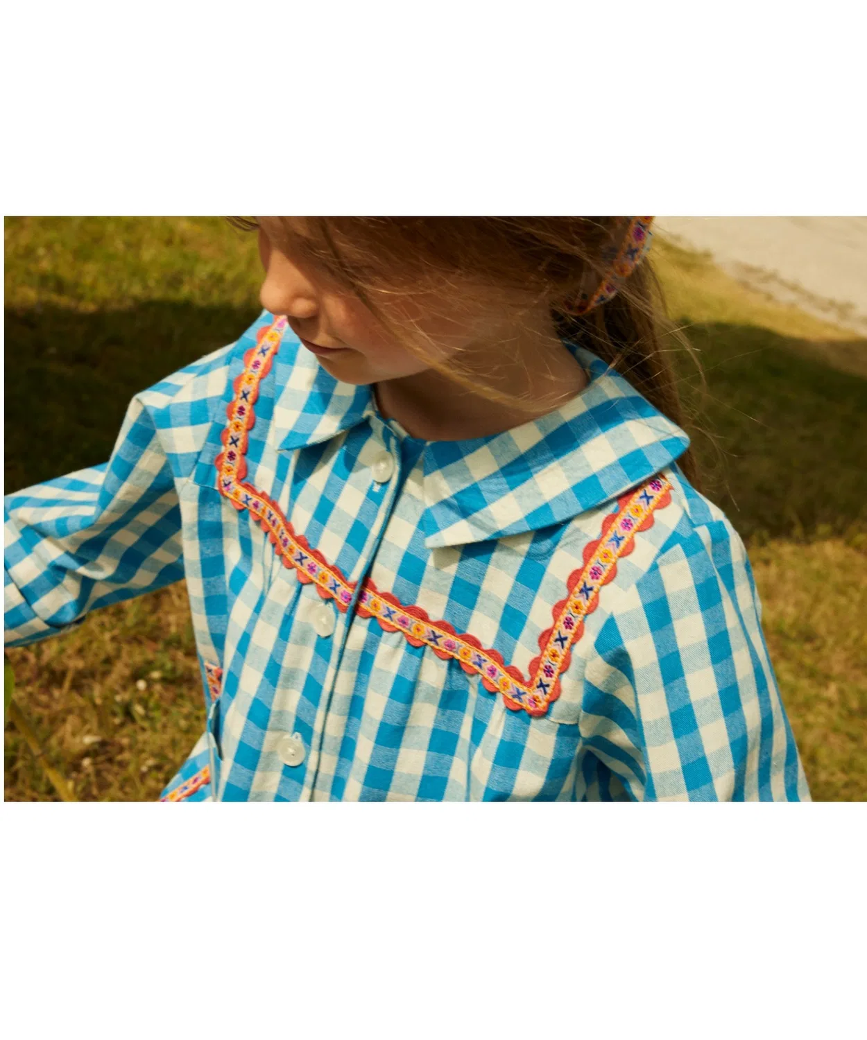 Детская куртка с принтом Ambra jacket Ibiza Blue hello Simone, Blue — фото 3