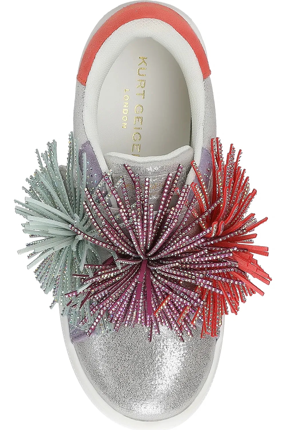 Детские кеды слипоны с бахромой Laney Kurt Geiger London, Multi — фото 4