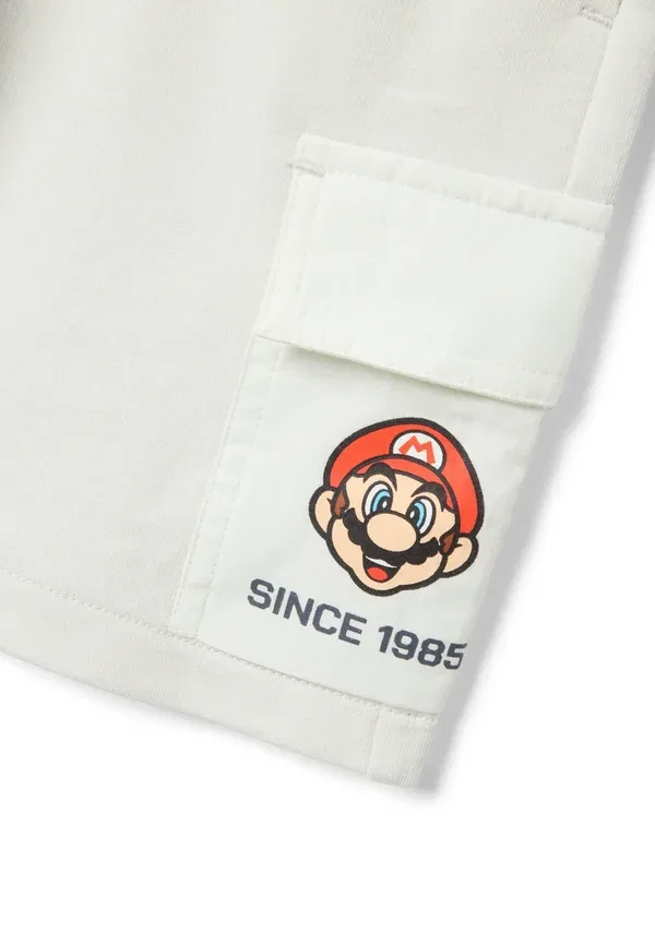Комплект из шорт и футболки с принтом Super Mario, Ovs, White, белый/черный — фото 4