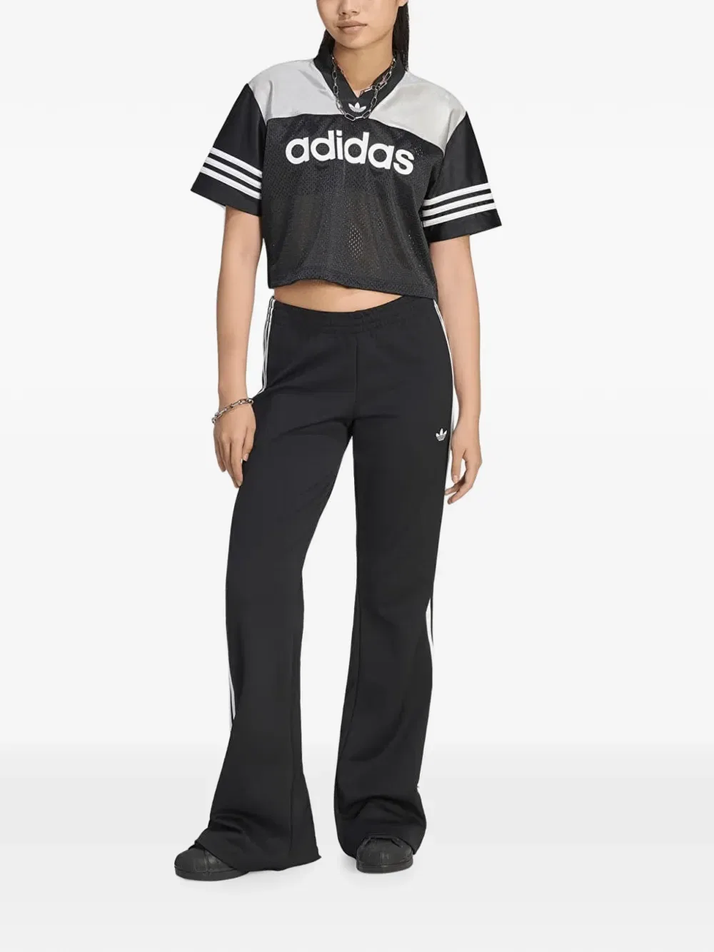 Футболка трикотажная Adidas, черный — фото 2