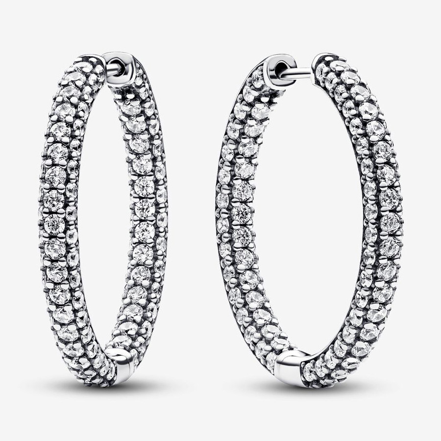 

Серьги Pandora Timeless Pavé Single-row, серебро