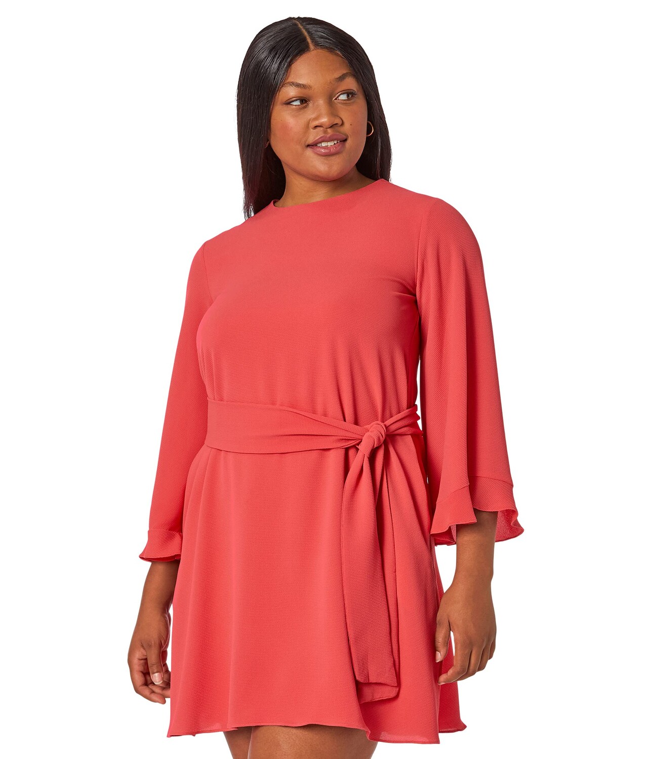 

Платье Maggy London, Long Bell Sleeve Mini Dress with Tie Waist