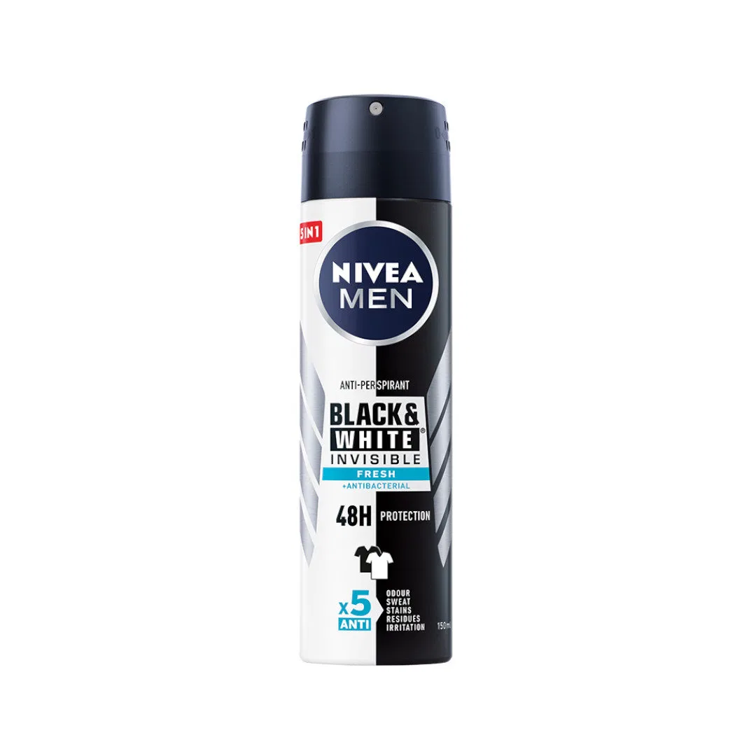 Антиперспирант спрей 150 мл Nivea Men Black&White Invisible Fresh