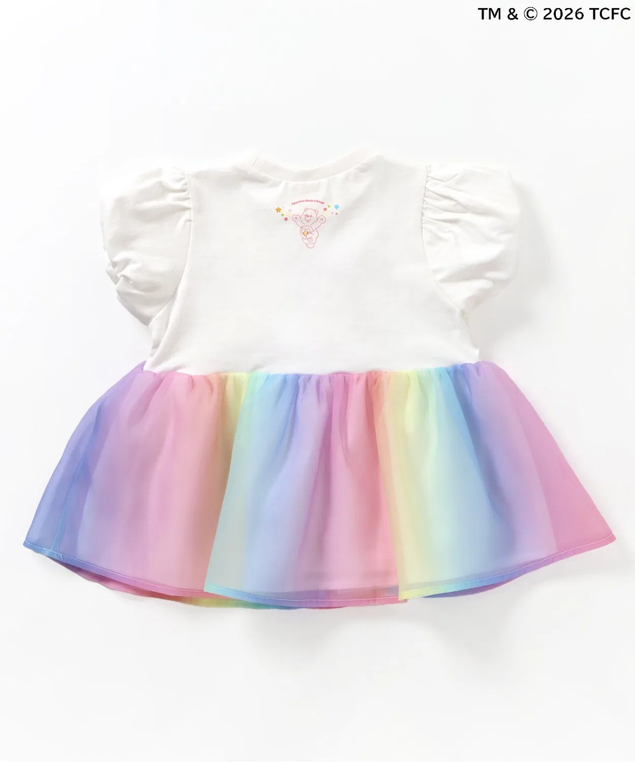 Детская туника с принтом Rainbow Care Bear, с коротким рукавом, apres les cours, Rainbow — фото 3