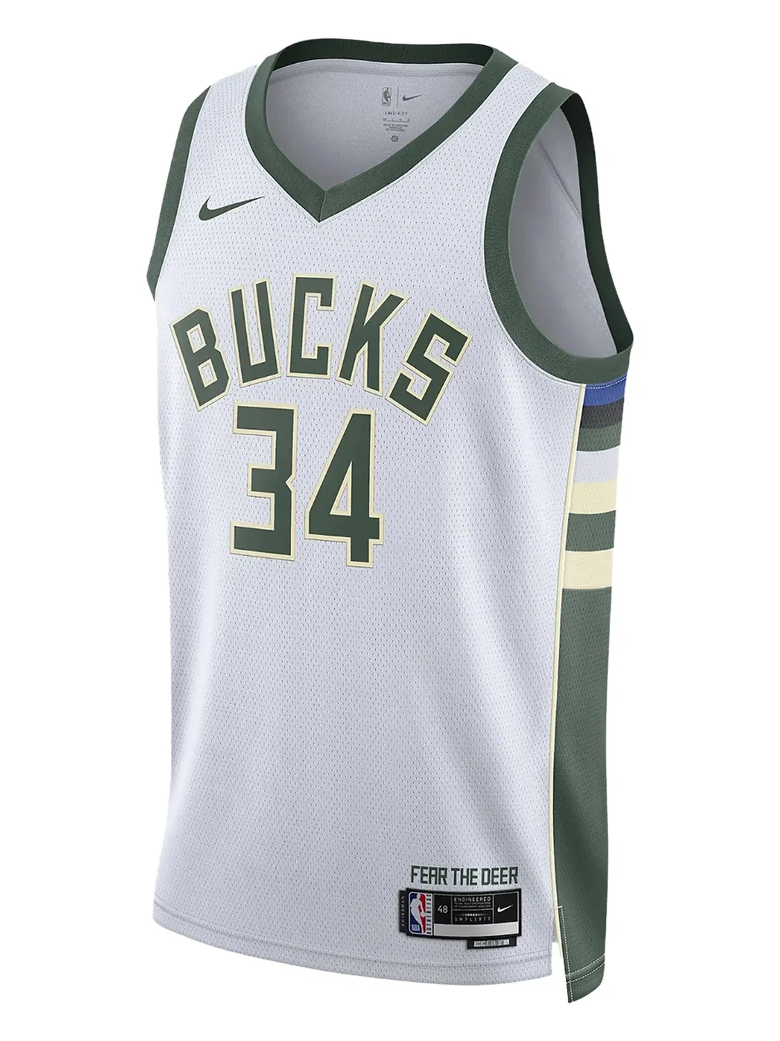 Топ Milwaukee Bucks 22/23 Dri-FIT NBA White Nike, белый
